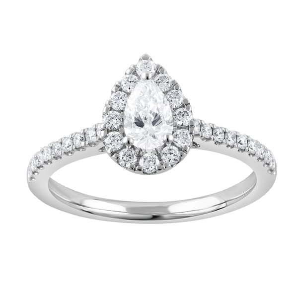 Nova Star(R) 1ctw. Lab Grown Diamond White Gold Engagement Ring - image 