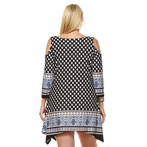 Plus Size White Mark Antonia Cut-Out Shoulder Tunic