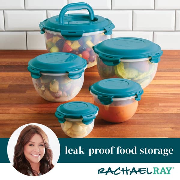 Rachael Ray 10pc. Nestable Round Food Storage Container Set
