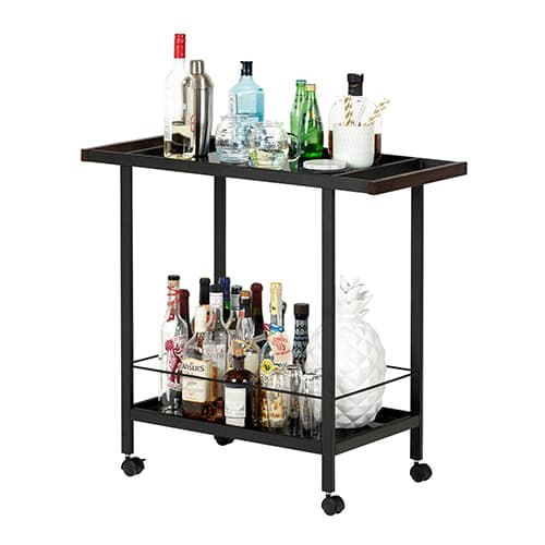South Shore City Life Metal Bar Cart on Wheels - image 