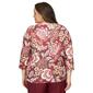 Plus Size Alfred Dunner Mulberry Street Jacobean Floral Blouse - image 2