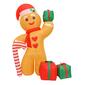 National Tree 8ft. Inflatable Gingerbread Man w/ 6 LED Lights - image 1