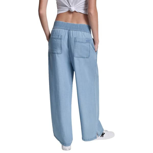 Womens DKNY Jeans Pull On Wide Leg Ankle Pants
