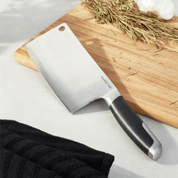 BergHOFF Leo Graphite 7in. Forged Stainless Steel Cleaver, Black