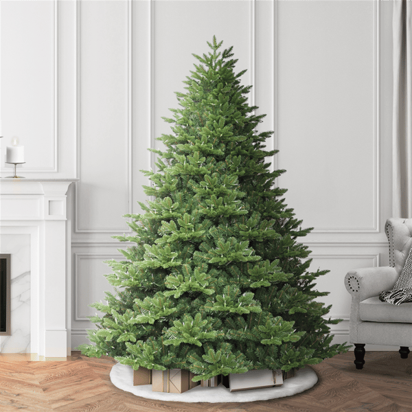 Puleo International 6.5ft. Pre-Lit Noble Fir Christmas Tree