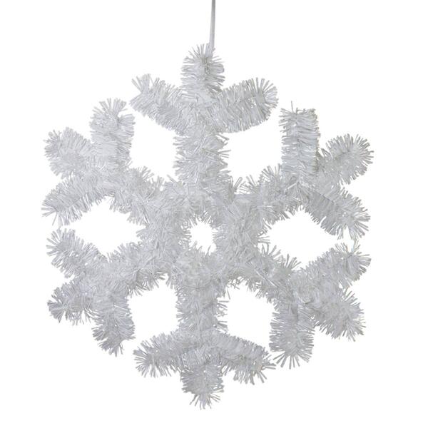Northlight Seasonal Tinsel Snowflake Christmas Window Decor - image 