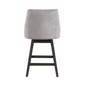 Armen Living Branson Grey 26in. Counter Height Swivel Bar Stool - image 4
