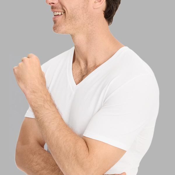 Mens Jockey® 3pk. Smoothing V-Neck Undershirt