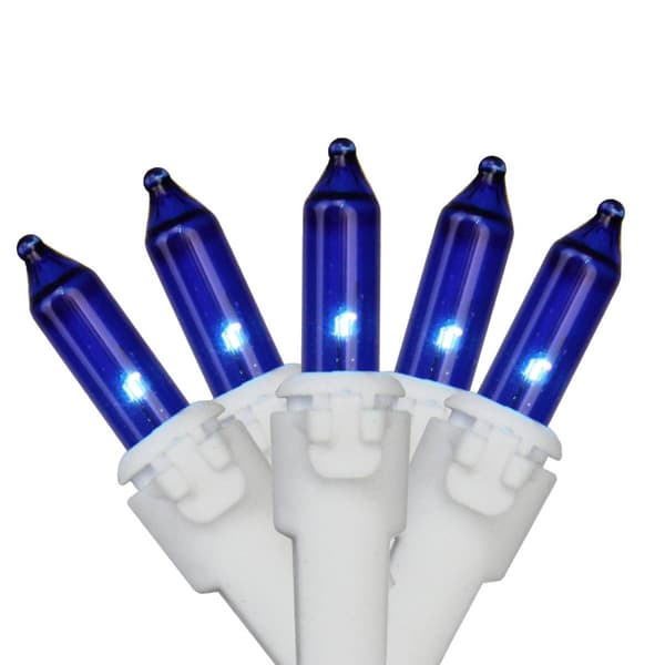 Northlight Seasonal 10ft. Blue Christmas Lights - White Wire