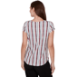 Petite Emaline Sapphire Serenade II Stripe Rope Blouse - image 2