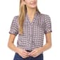 Womens Cece Short Sleeve Ruffle V Neck Diamond Blouse - image 1