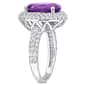 Sophia B 5 1/3ctw. Amethyst & White Topaz Gemstone Ring - image 3