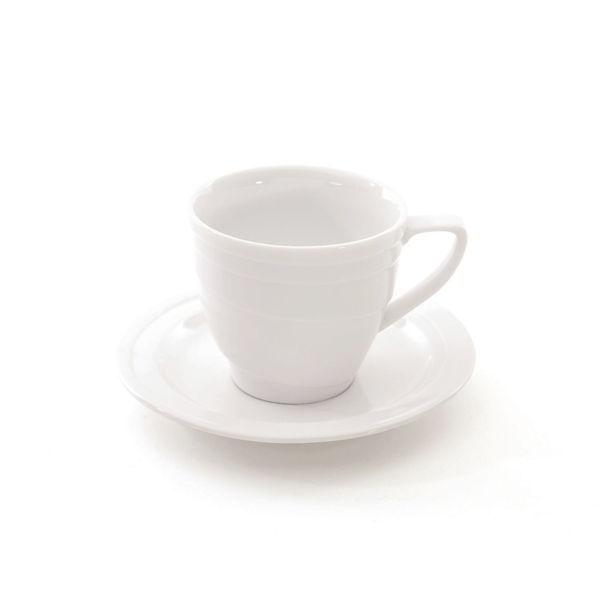 BergHOFF Essentials 8.6oz Porcelain Teacup & Saucer Set - image 
