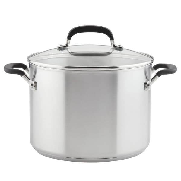 KitchenAid(R) Stainless Steel Covered Stockpot - 8qt. - image 