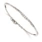 Pure Fire 14kt. White Gold Lab Grown Diamond Graduated Bangle - image 1