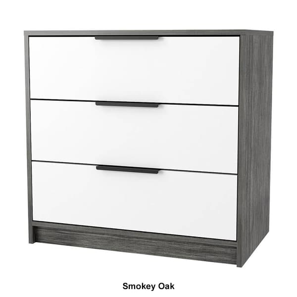FM FURNITURE Washington White 3 Drawer Dresser