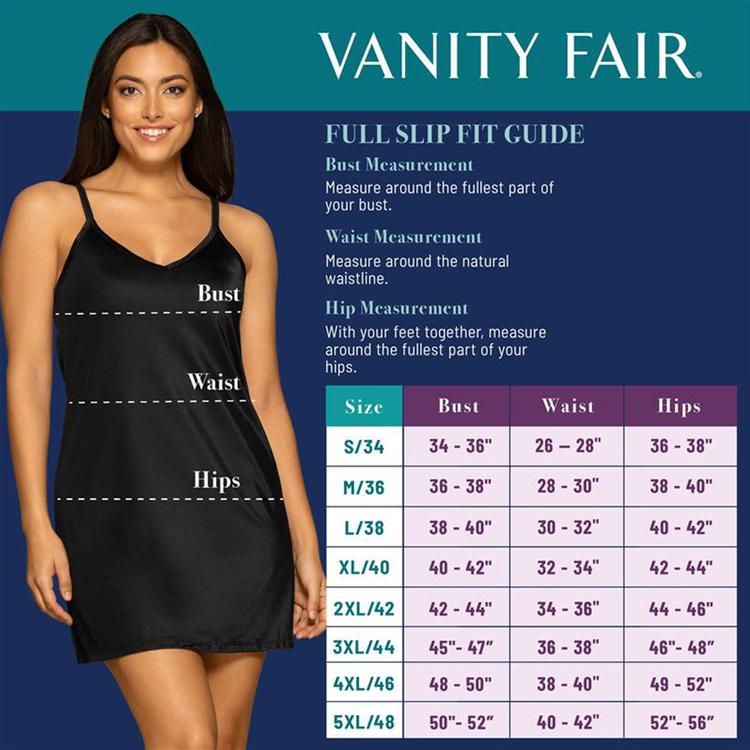 Womens Vanity Fair® Rosette Lace Full Slip 10103