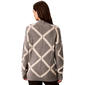 Womens Calvin Klein Long Sleeve Diamond Cashmere Sweater - image 2