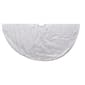 Kurt S. Adler 48in. Silver Glitter Swirl Tree Skirt - image 1