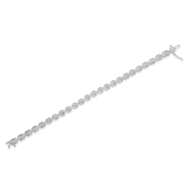 Haus of Brilliance Sterling Silver 1/10ctw. Bracelet