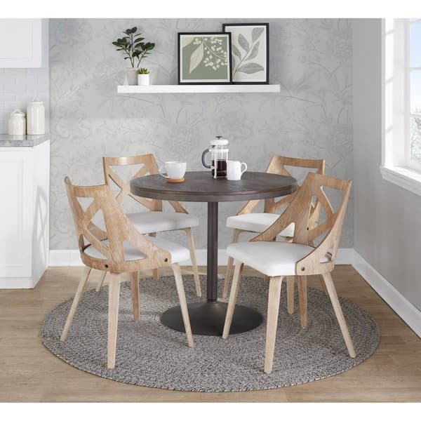 LumiSource Charlotte Farmhouse Dining Chairs - Set of 2