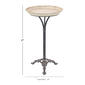 9th & Pike&#174; White Iron And Pine Country Accent Table - image 7