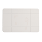 VCNY Home White Carved Grid Diatomite Stone Bath Mat - image 1