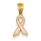 Gold Classics&#40;tm&#41; 14kt. Small Enameled Awareness Ribbon - image 1