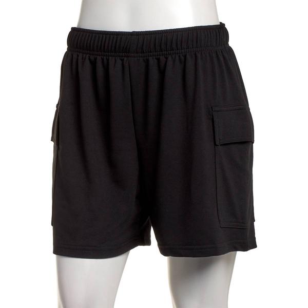 Womens Starting Point® French Terry Solid Cargo Shorts - image 