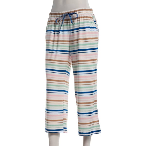Plus Size MUK LUKS(R) Stripe Cloud Knit Capri Pajama Pants - image 