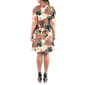 Plus Size 24/7 Comfort Apparel Floral Stripe A-Line Dress - image 3