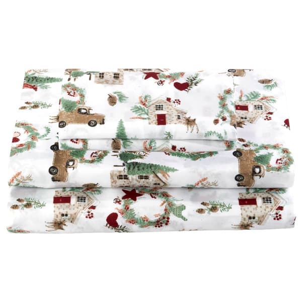 Ashley Cooper™ Bedding Essentials Christmas Town Microfiber Sheet Set