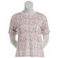 Petite Hasting & Smith Elbow Sleeve Daisy Floral Tee - image 1