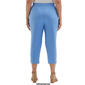 Plus Size Rafaella&#174; Satin Twill Capri Pants with Grommet Detail - image 2