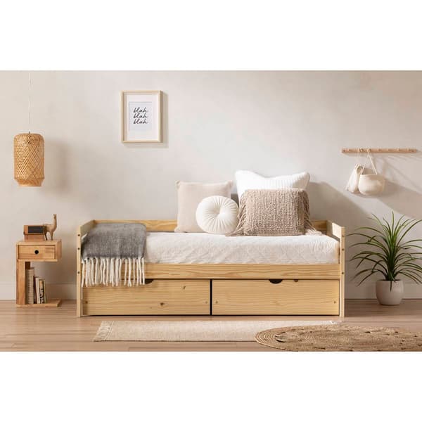 South Shore Sweedi Twin Solid Wood Daybed w/ Storage Drawers