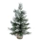 Northlight Seasonal 18in. Flocked Pine Artificial Christmas Tree - image 1