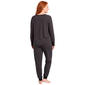 Juniors Pillow Talk Long Sleeve Stripe Joggers Pajama Set - image 3