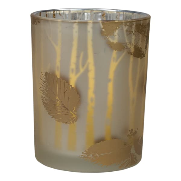 Northlight Seasonal 3in. White Birch Glass Candle Holder