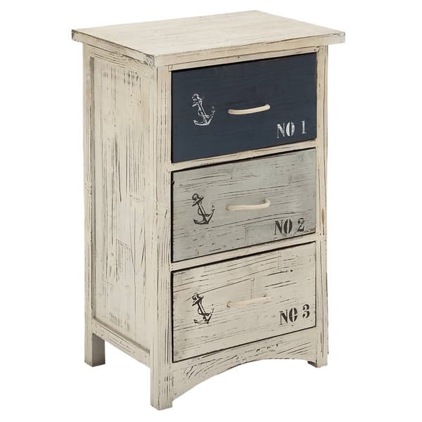 9th & Pike® Coastal Blue Wooden Chest