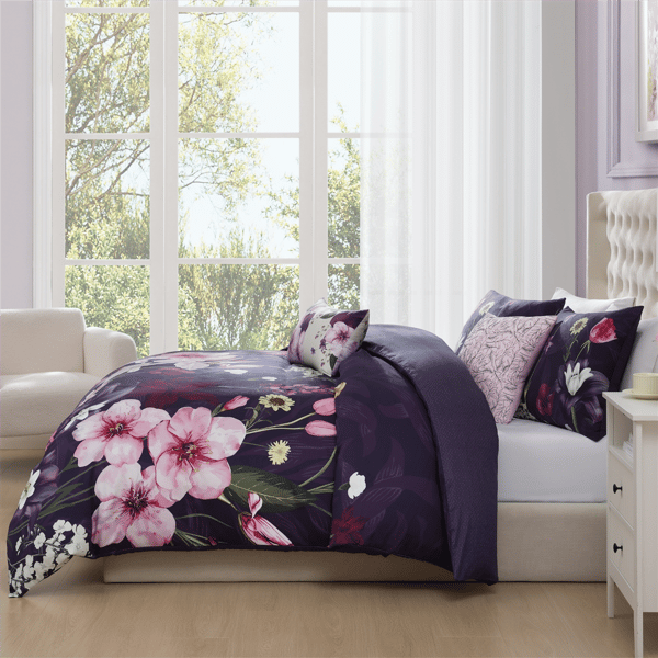 Bebejan Morning Glory 5pc. Reversible Comforter Set