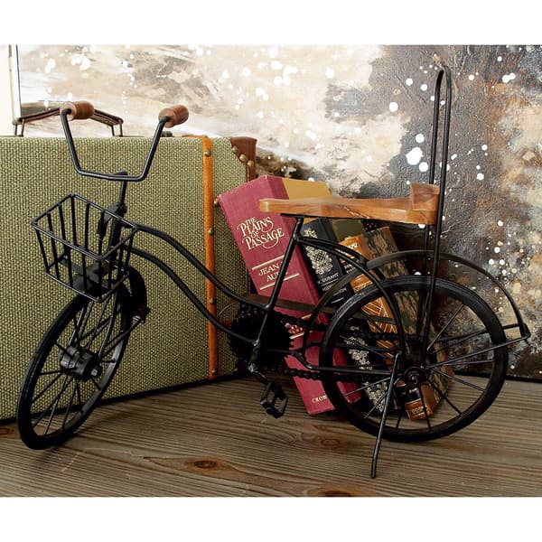 9th & Pike&#174; Black Metal Vintage Bicycle Sculpture
