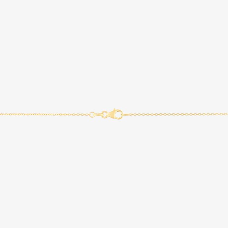 Gold Classics™ Paperclip Station Center Cable Chain Necklace