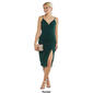 Juniors Emerald Sundae Front Side Ruch Solid Sheath Dress - image 5