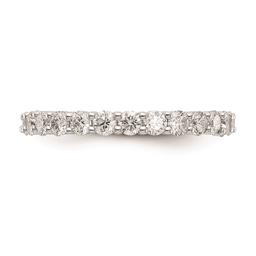 Pure Fire 14kt. White Gold Lab Grown Diamond Prong Eternity Band