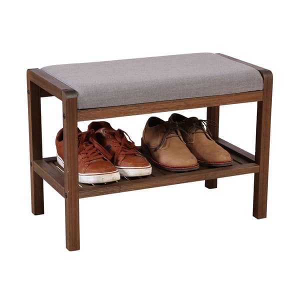 eccostyle(tm) Solid Bamboo Padded Bench - image 