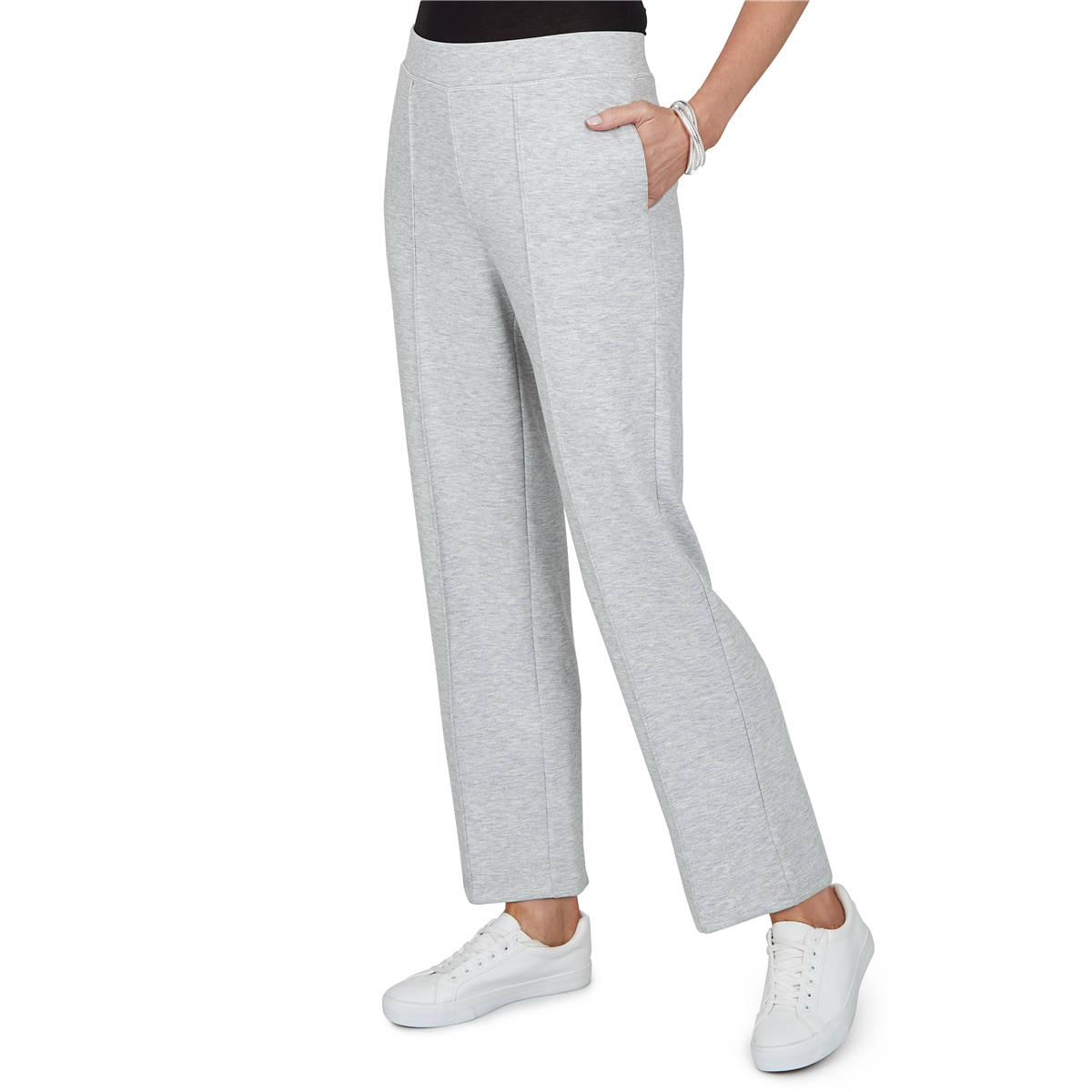Petite Alfred Dunner Weekend Warrior Pull On Sweatpants - Short