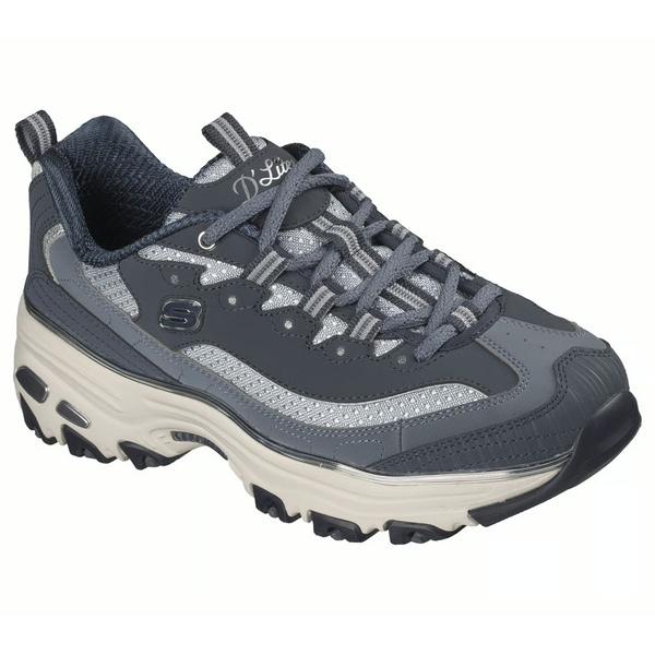Womens Skechers D Lites Chrome Wave Sneakers