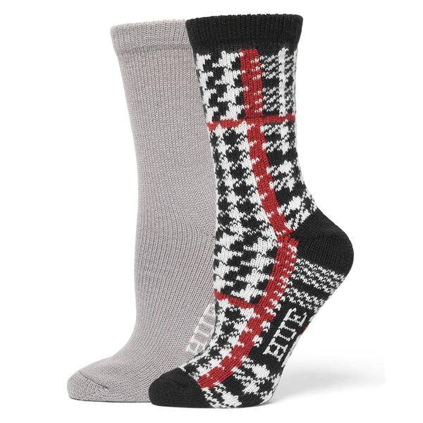 Womens HUE 2pk. Houndstooth Boot Socks - image 