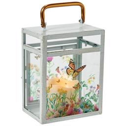 Field of Monarchs Metal LED Lantern