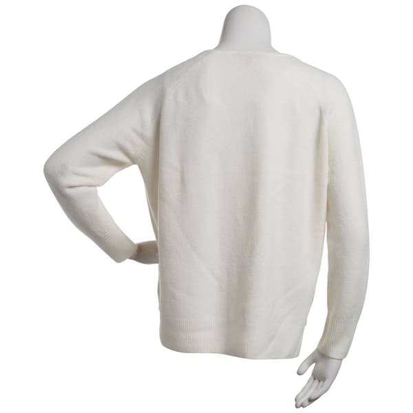 Womens Vince Camuto Long Sleeve V-Neck Pullover Sweater